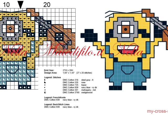 minion_with_guitar_cross_stitch_pattern