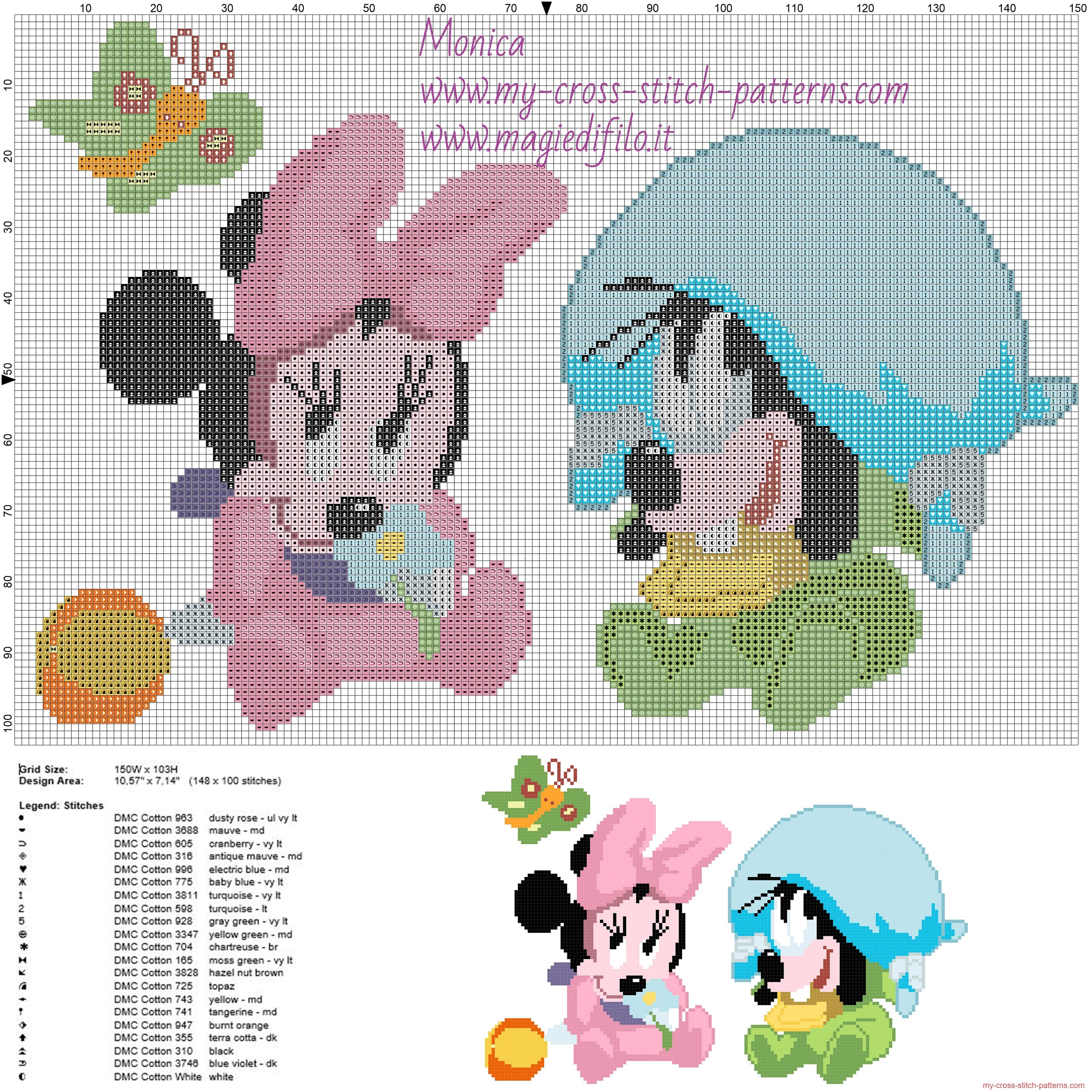 minnie_and_goofy_cross_stitch_pattern_