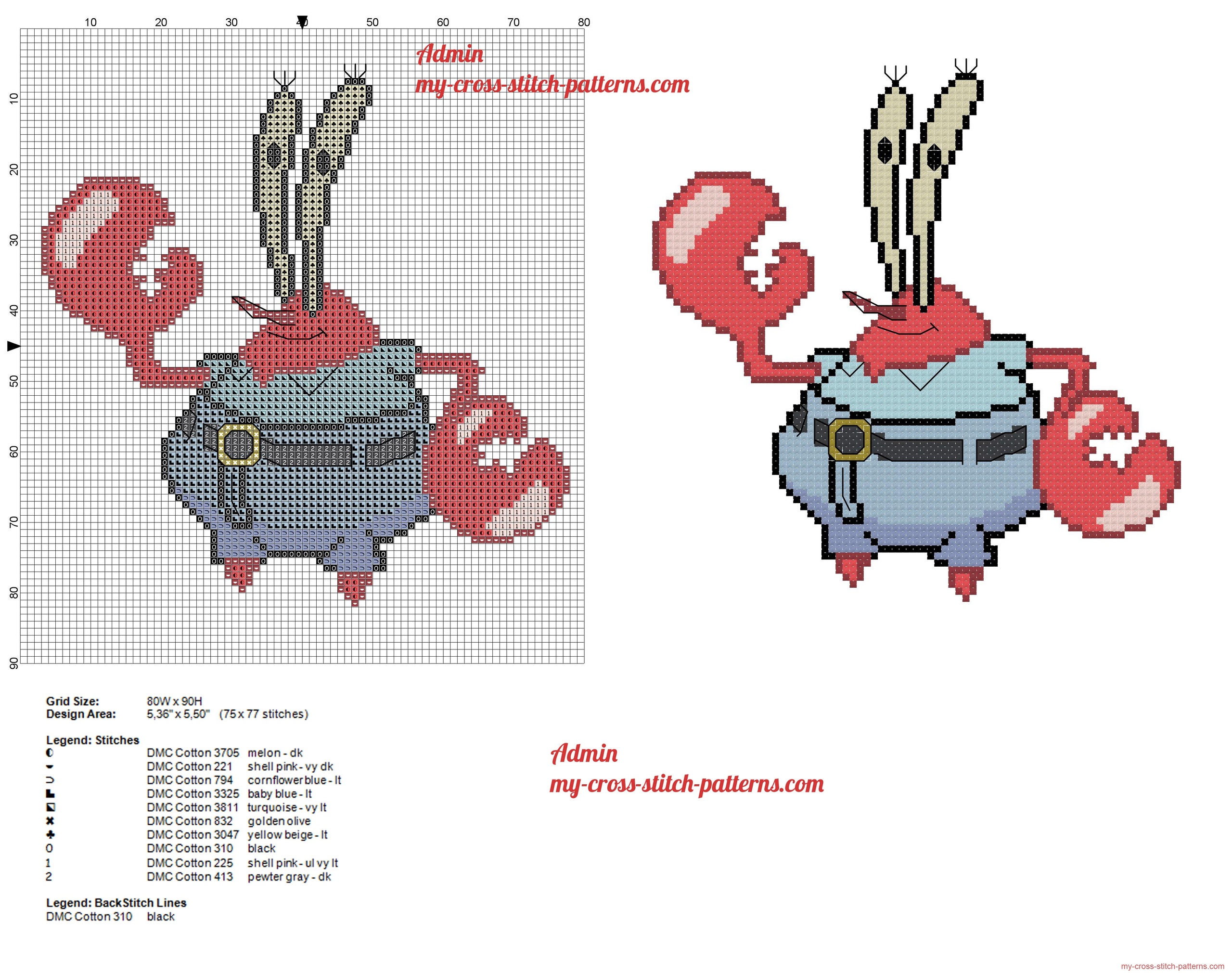 mr__krabs_from_spongebob_cross_stitch_pattern