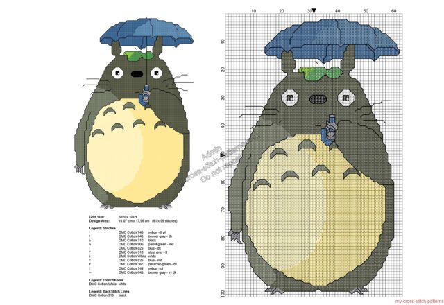 my_neighbor_totoro_free_cross_stitch_pattern_61x99