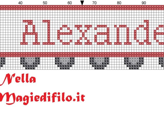 name_alexander_with_truck_cross_stitch_pattern_