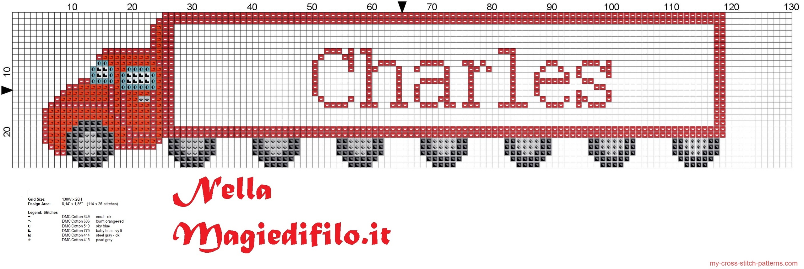 name_charles_with_truck_cross_stitch_pattern_