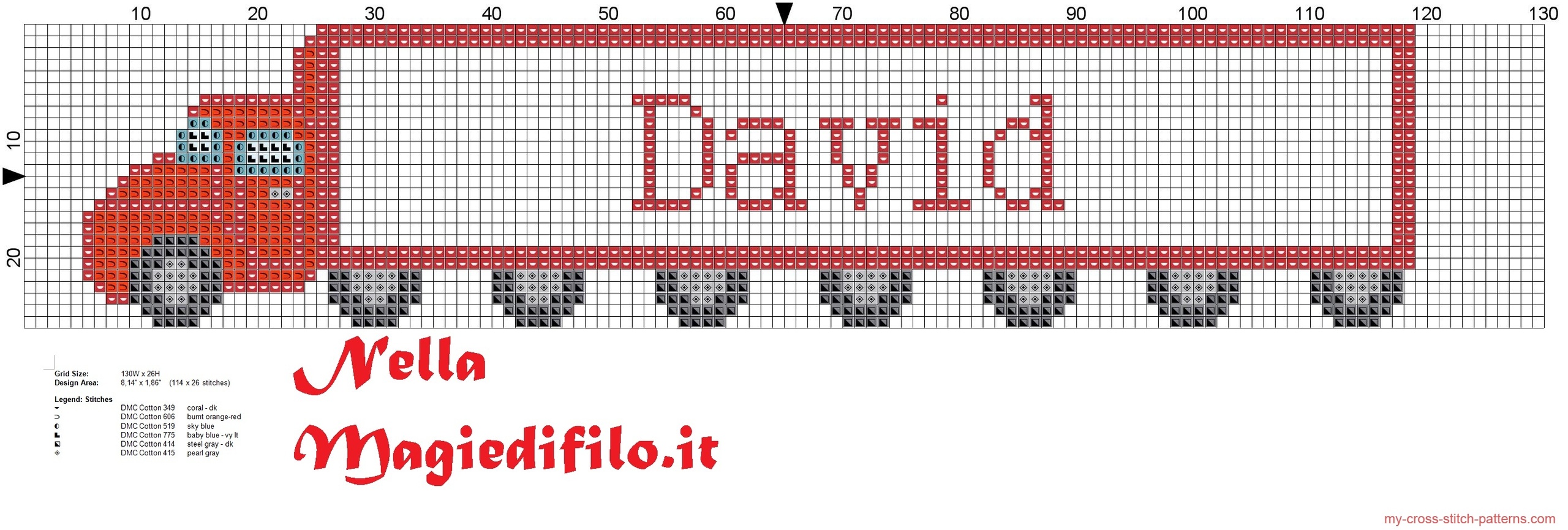 name_david_with_truck_cross_stitch_pattern_