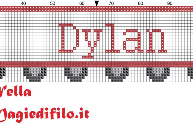 name_dylan_with_truck_cross_stitch_pattern_