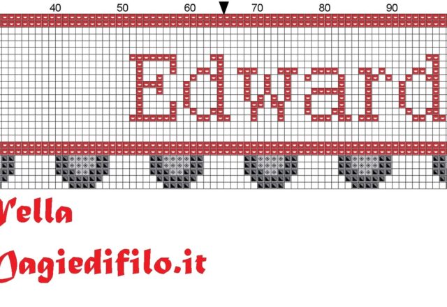 name_edward_with_truck_cross_stitch_pattern