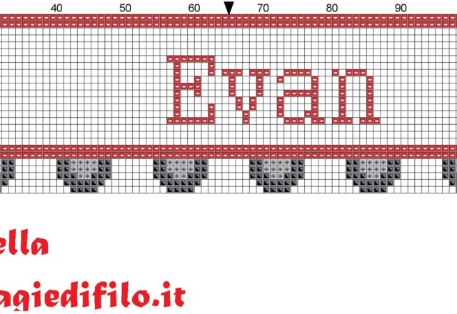 name_evan_with_truck_cross_stitch_pattern_
