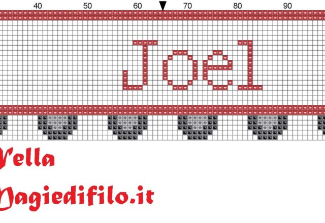 name_joel_with_truck_cross_stitch_pattern_