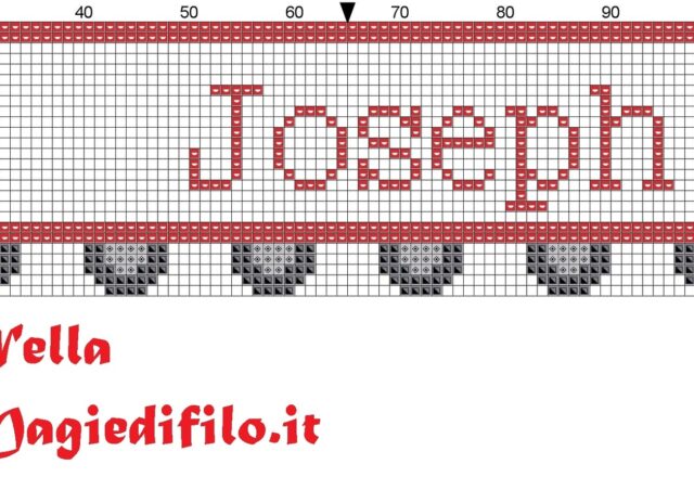 name_joseph_with_truck_cross_stitch_pattern