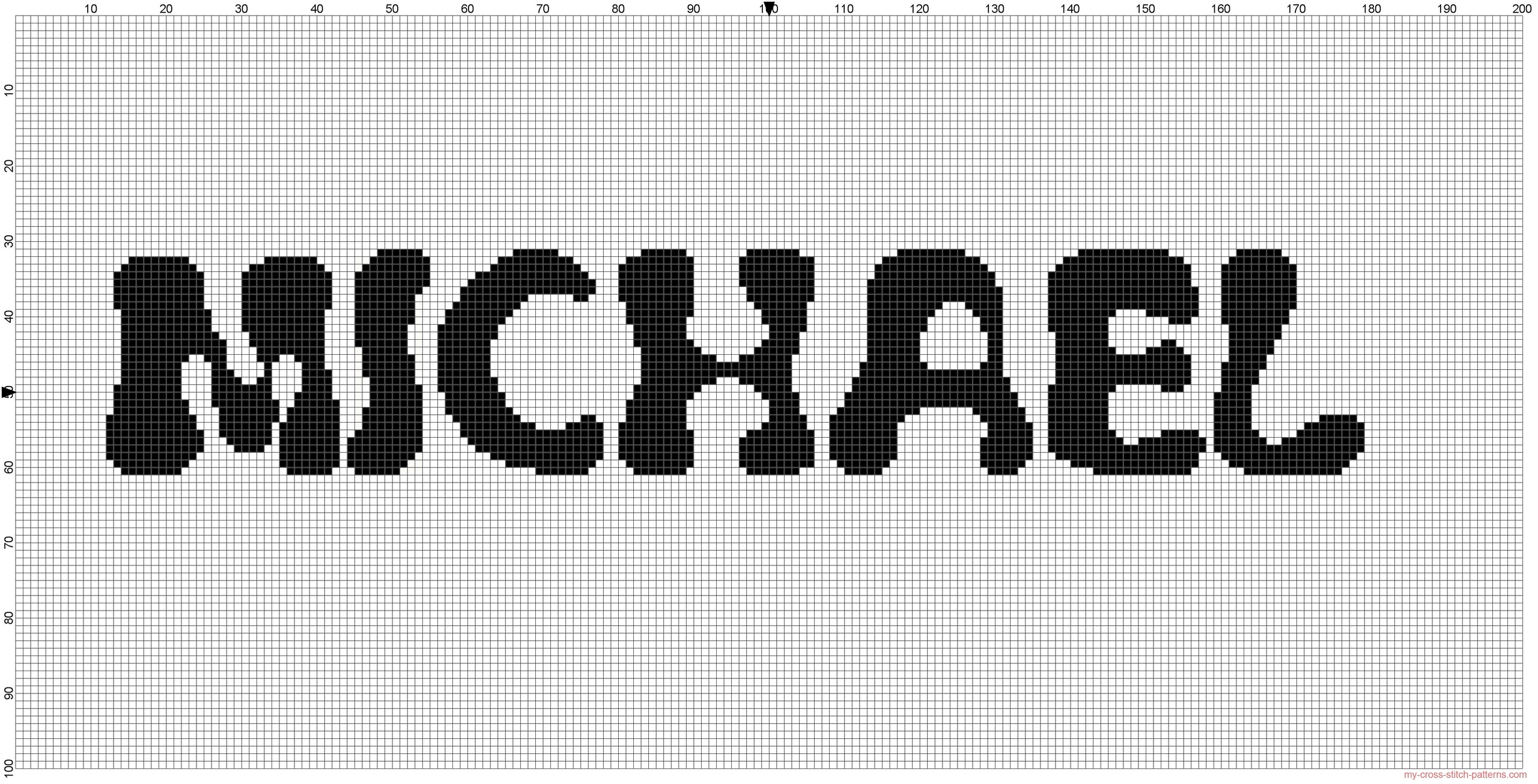 name_michael_cross_stitch_pattern_free