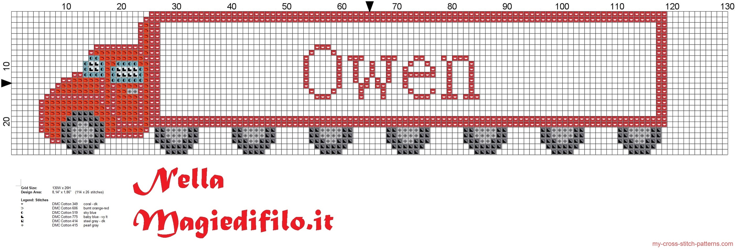 name_oliver_with_truck_cross_stitch_pattern_2
