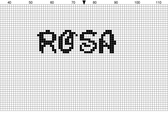 name_rosa_disney_font