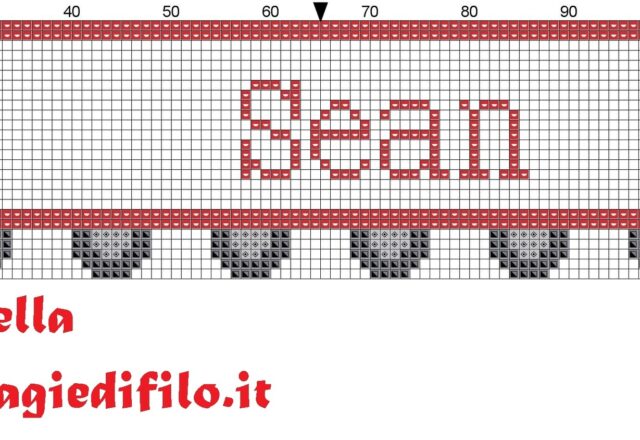 name_sean_with_truck_cross_stitch_pattern