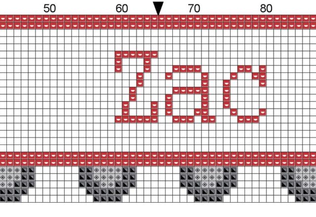 name_zac_with_truck_cross_stitch_pattern_