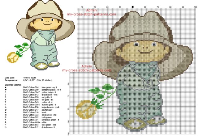 neghinita_romanian_childrens_character_free_cross_stitch_pattern_download