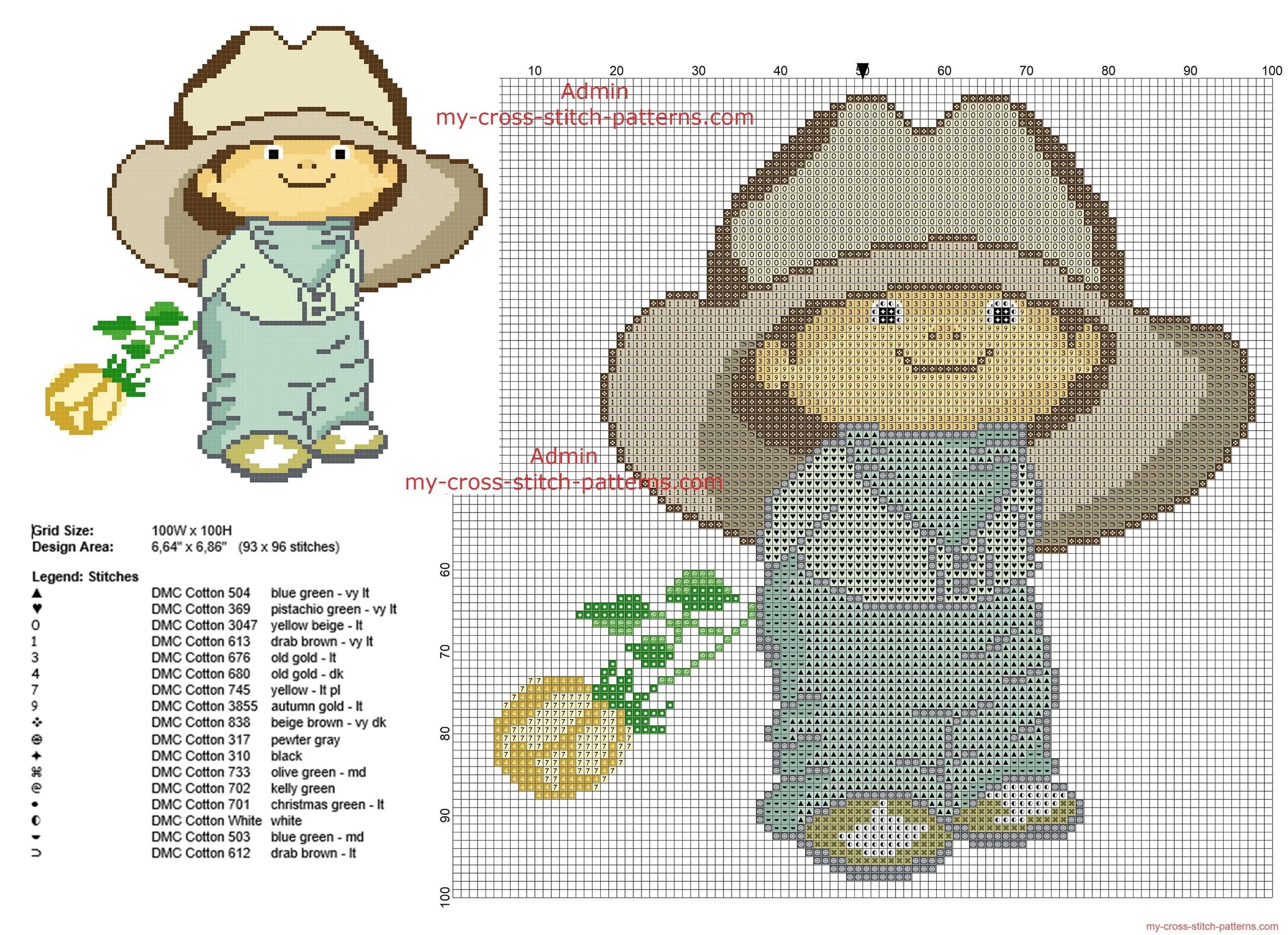 neghinita_romanian_childrens_character_free_cross_stitch_pattern_download