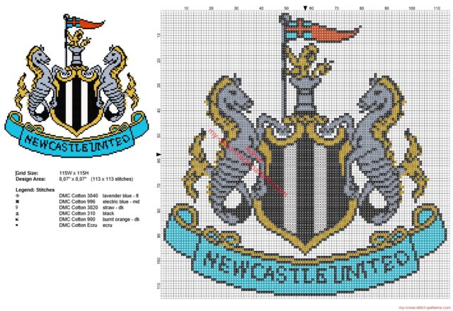 newcastle_united_football_club_logo_badge_cross_stitch_pattern