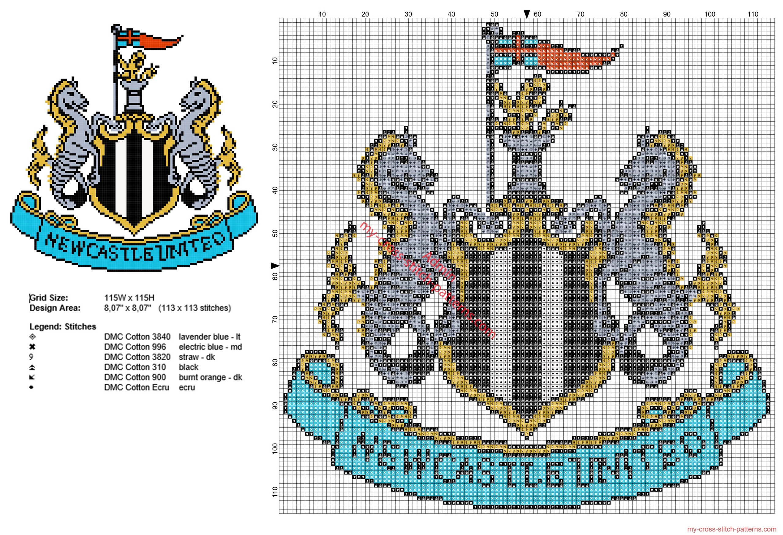 newcastle_united_football_club_logo_badge_cross_stitch_pattern