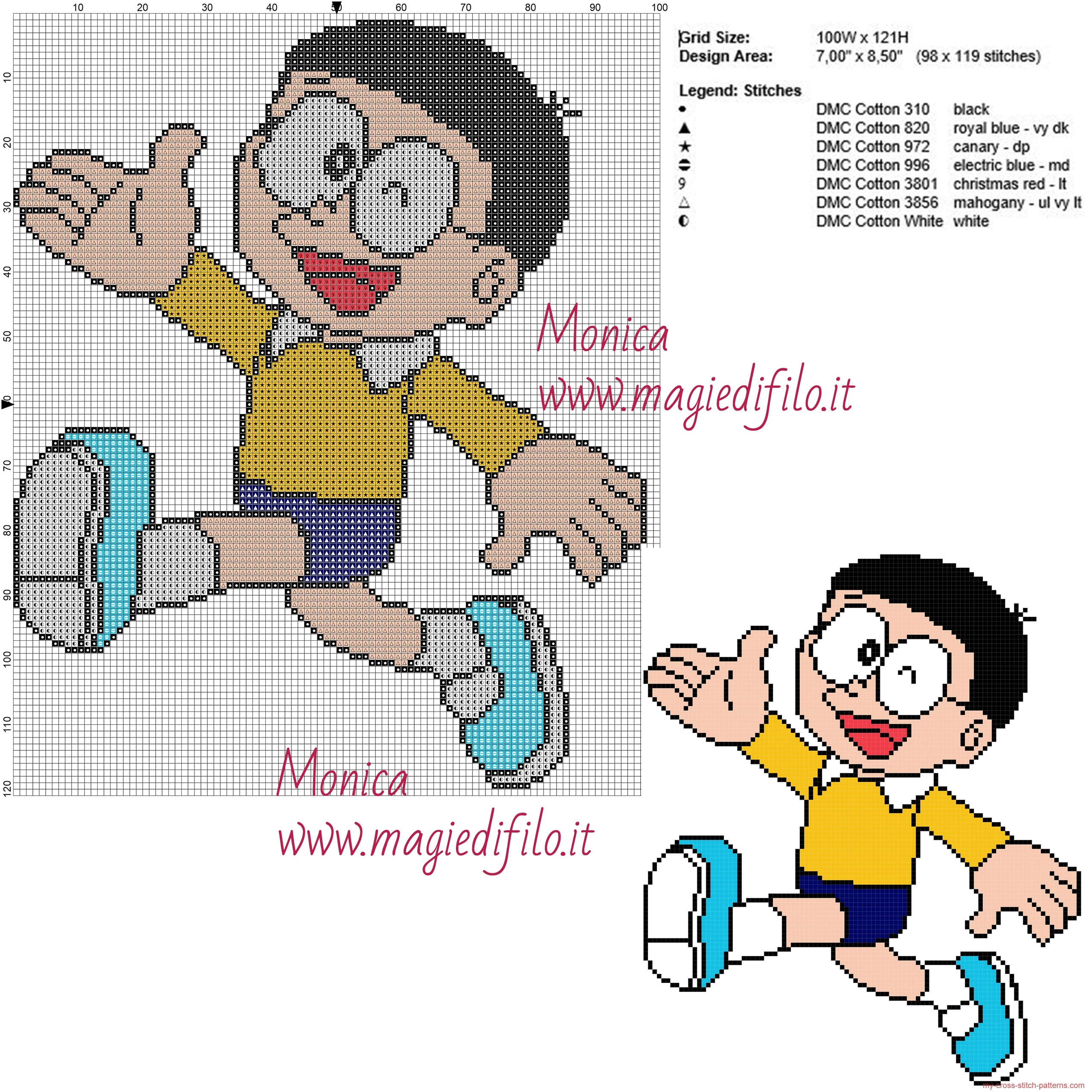 nobita_doraemon_cross_stitch_pattern_