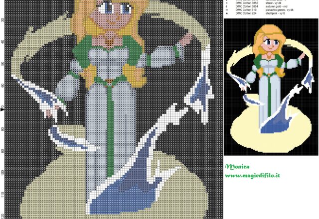 odette_the_swan_princess_cross_stitch_pattern