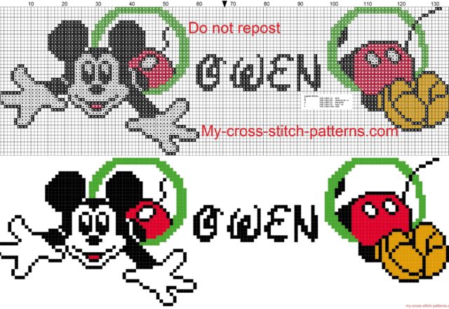 owen_name_whit_mickey_mouse_cross_stitch_patterns_free