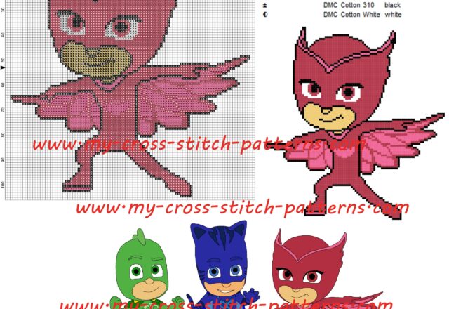 owlette_pj_masks_cross_stitch_pattern_