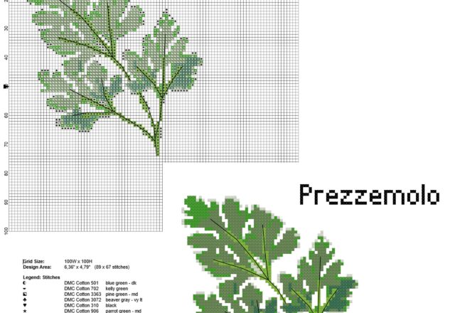 parsley_herb_free_cross_stitch_pattern