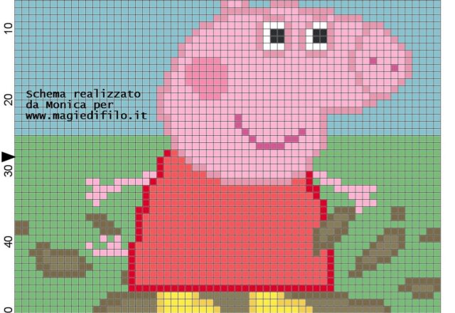 peppa_pig_on_the_mud_cross_stitch_pattern