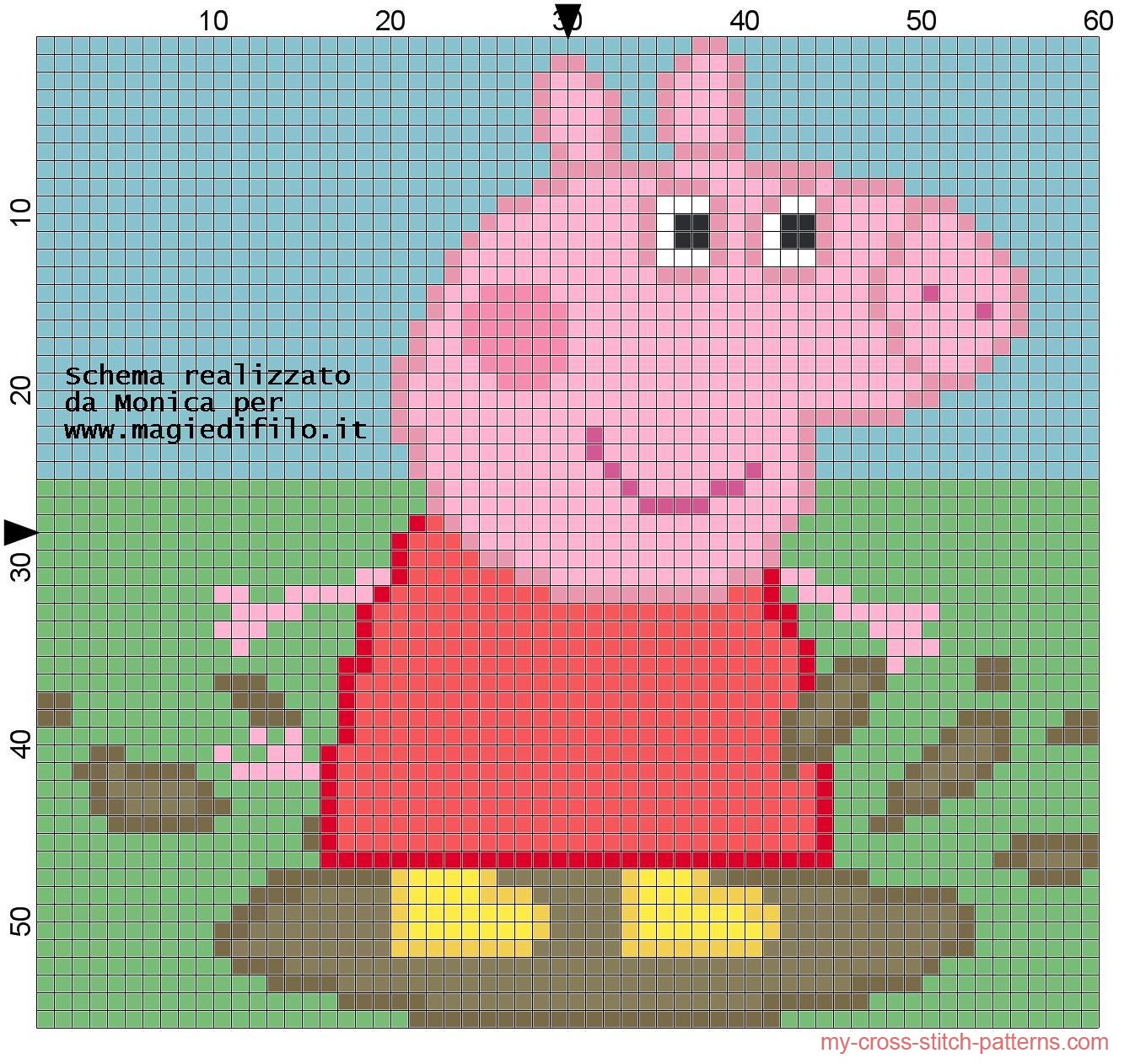peppa_pig_on_the_mud_cross_stitch_pattern