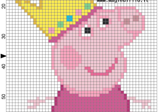 peppa_pig_princess_cross_stitch_pattern