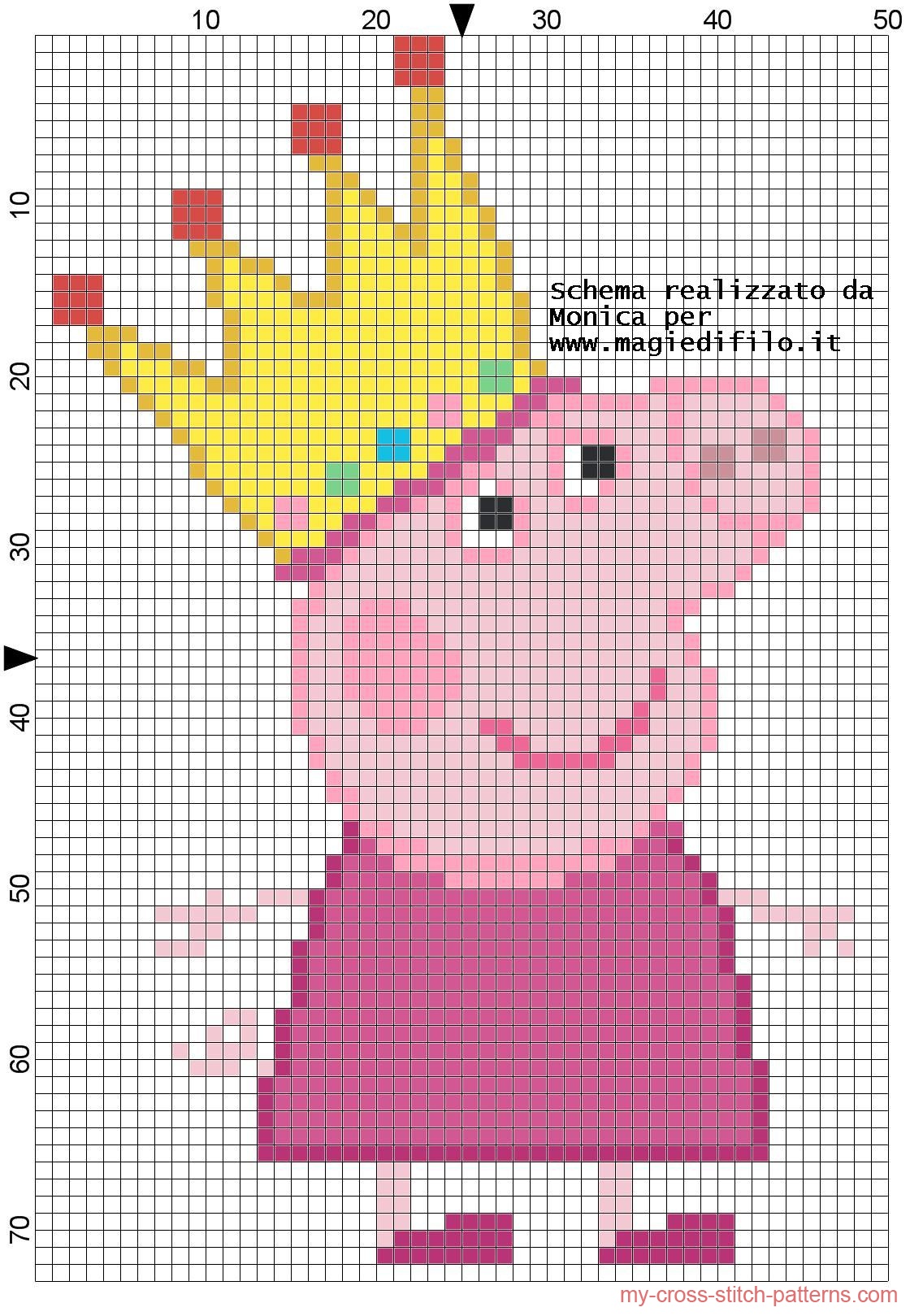 peppa_pig_princess_cross_stitch_pattern