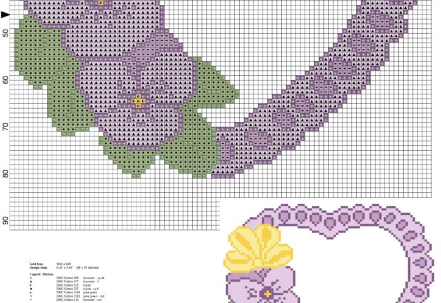 pillow_rings_heart_with_pansies_and_leaves