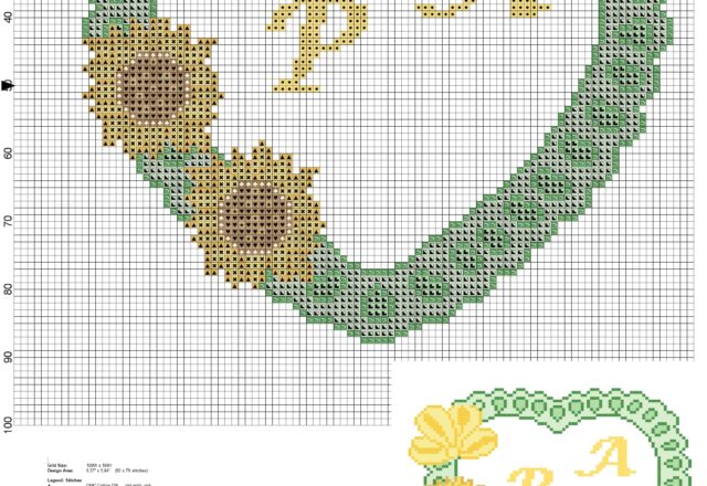 pillow_rings_heart_with_sunflowers