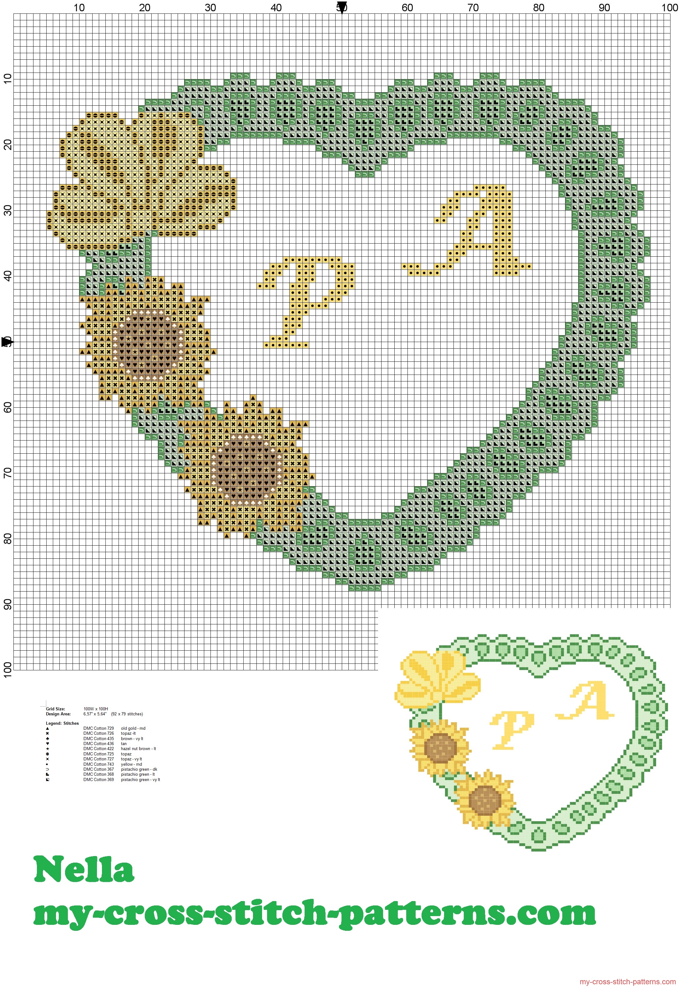 pillow_rings_heart_with_sunflowers