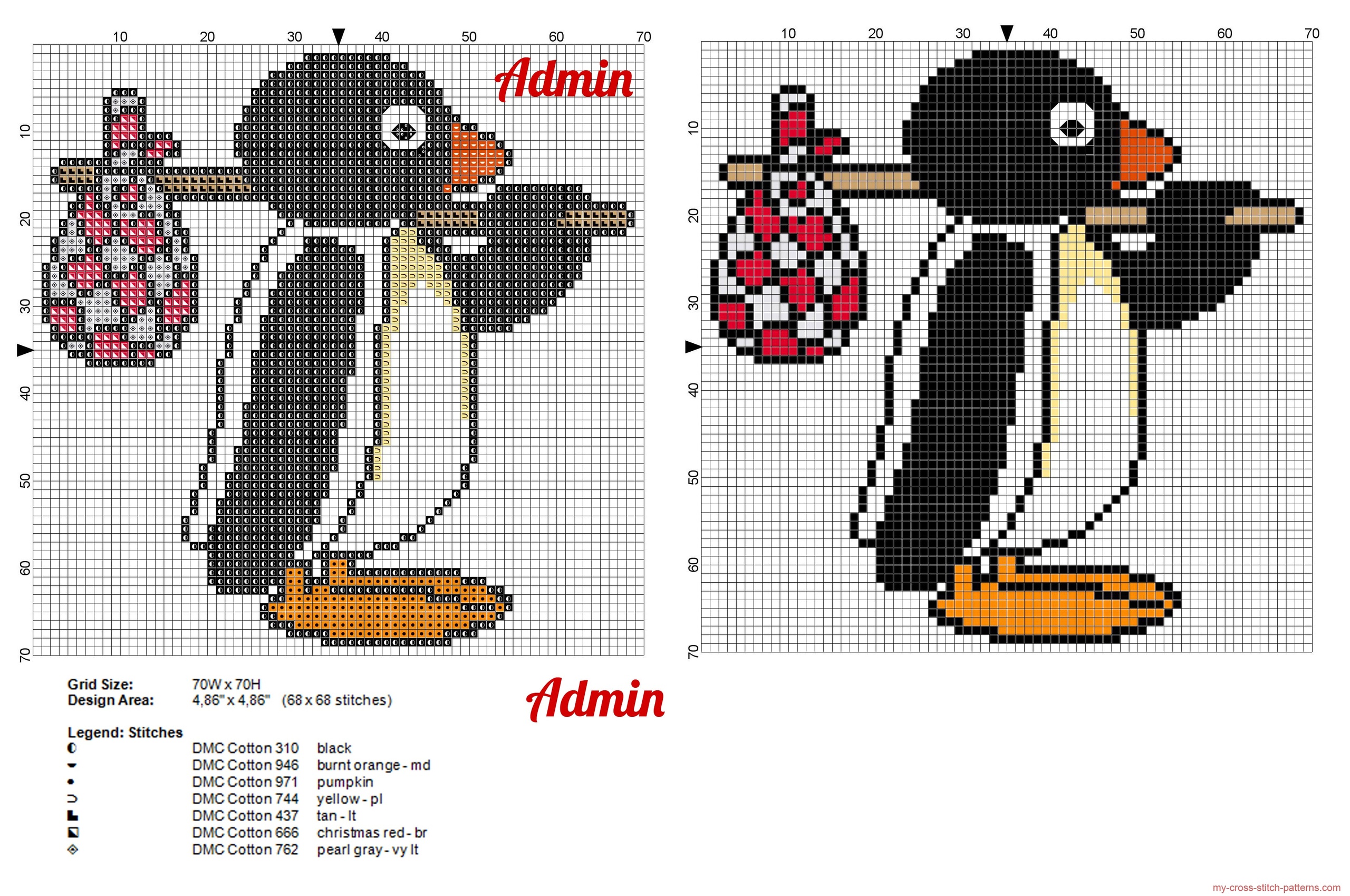 pingu_with_little_bundle_cross_stitch_pattern_free