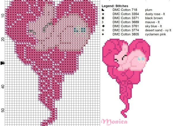 pinkie_pie_heart_cross_stitch_pattern_40x60_7_colors