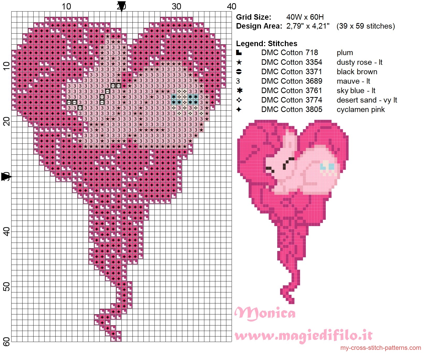 pinkie_pie_heart_cross_stitch_pattern_40x60_7_colors