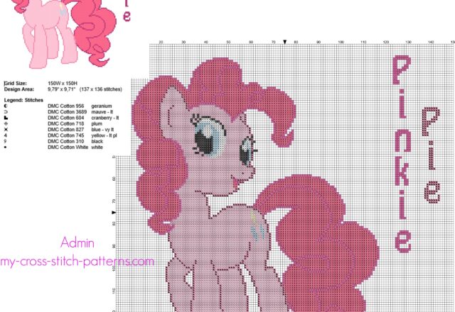 pinkie_pie_my_little_pony_big_size_cross_stitch_pattern_about_150_stitches