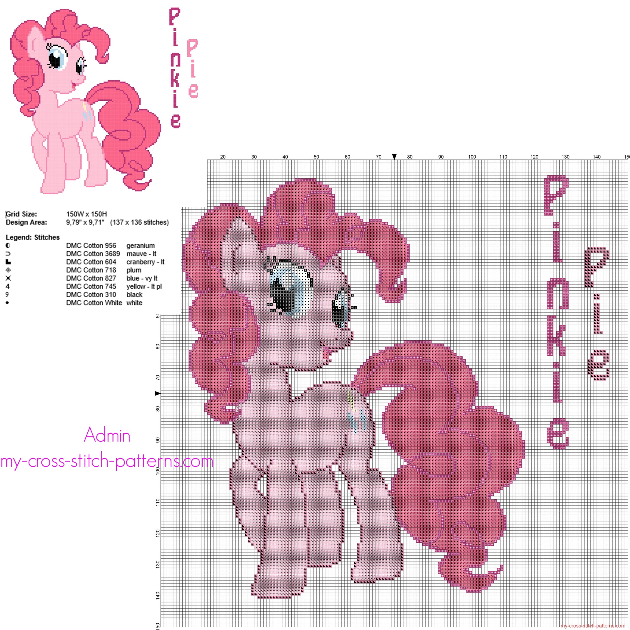 pinkie_pie_my_little_pony_big_size_cross_stitch_pattern_about_150_stitches