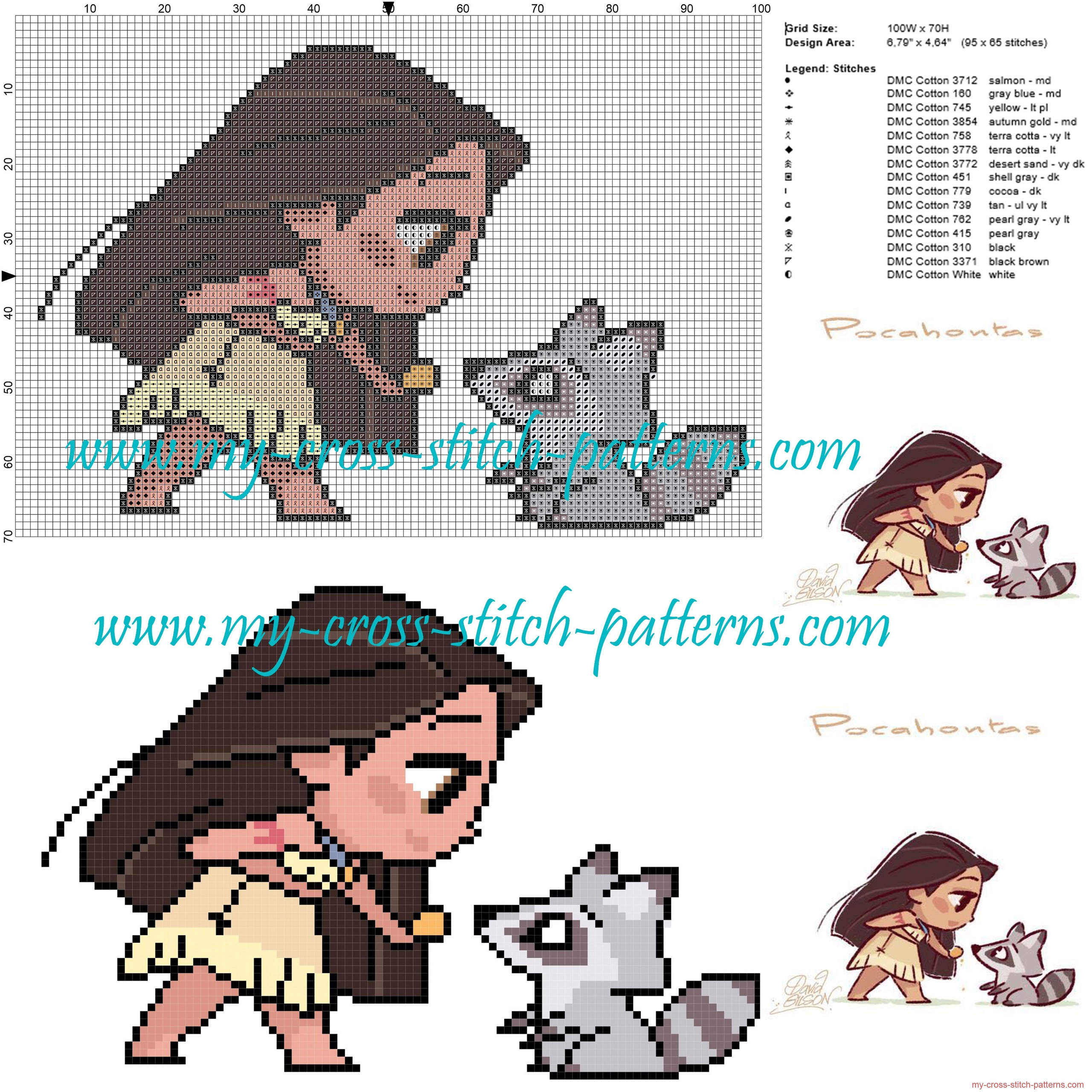 pocahontas_cross_stitch_pattern_