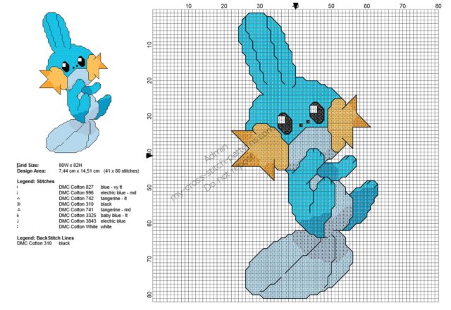 pokemon_mudkip_free_cross_stitch_pattern