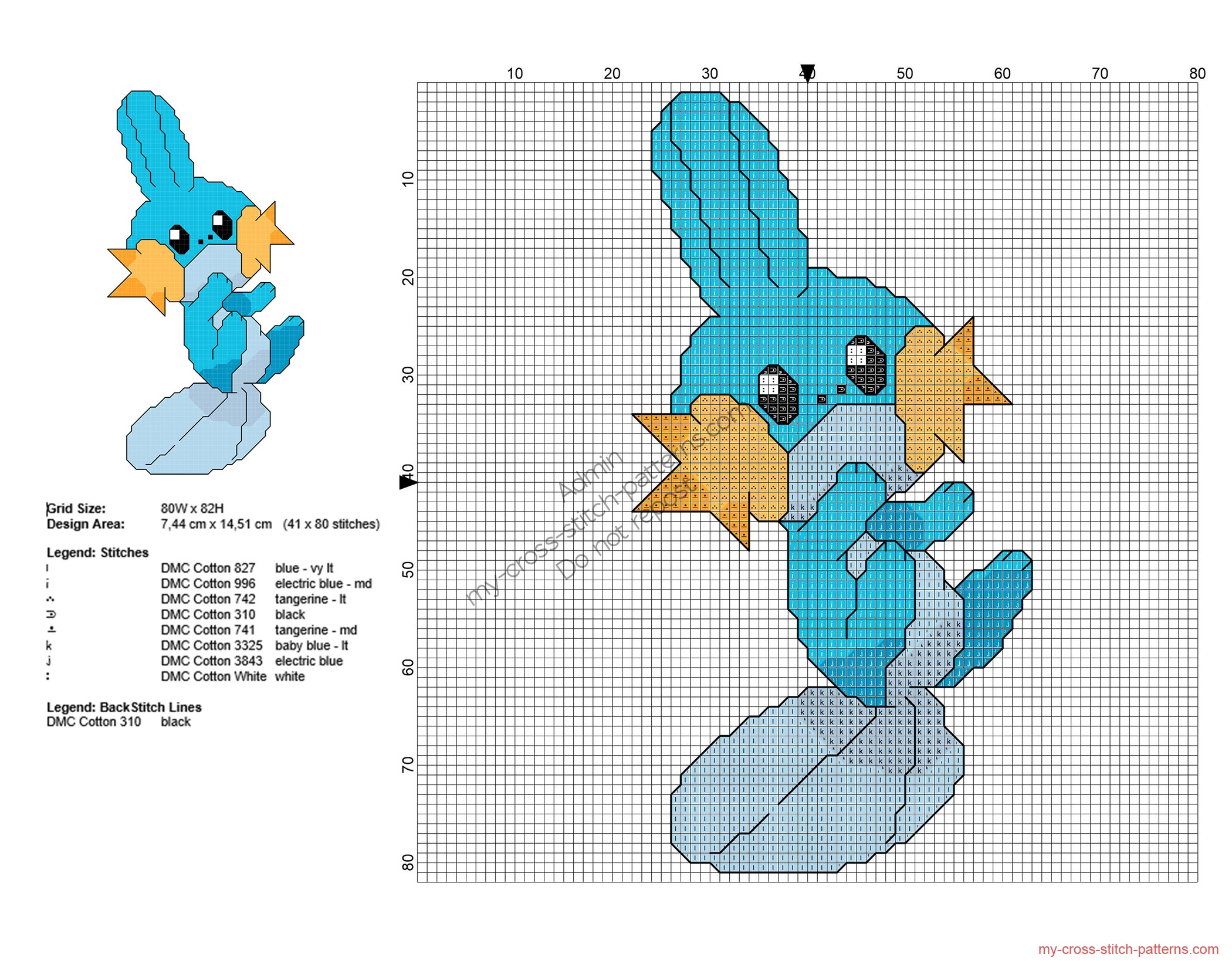 pokemon_mudkip_free_cross_stitch_pattern