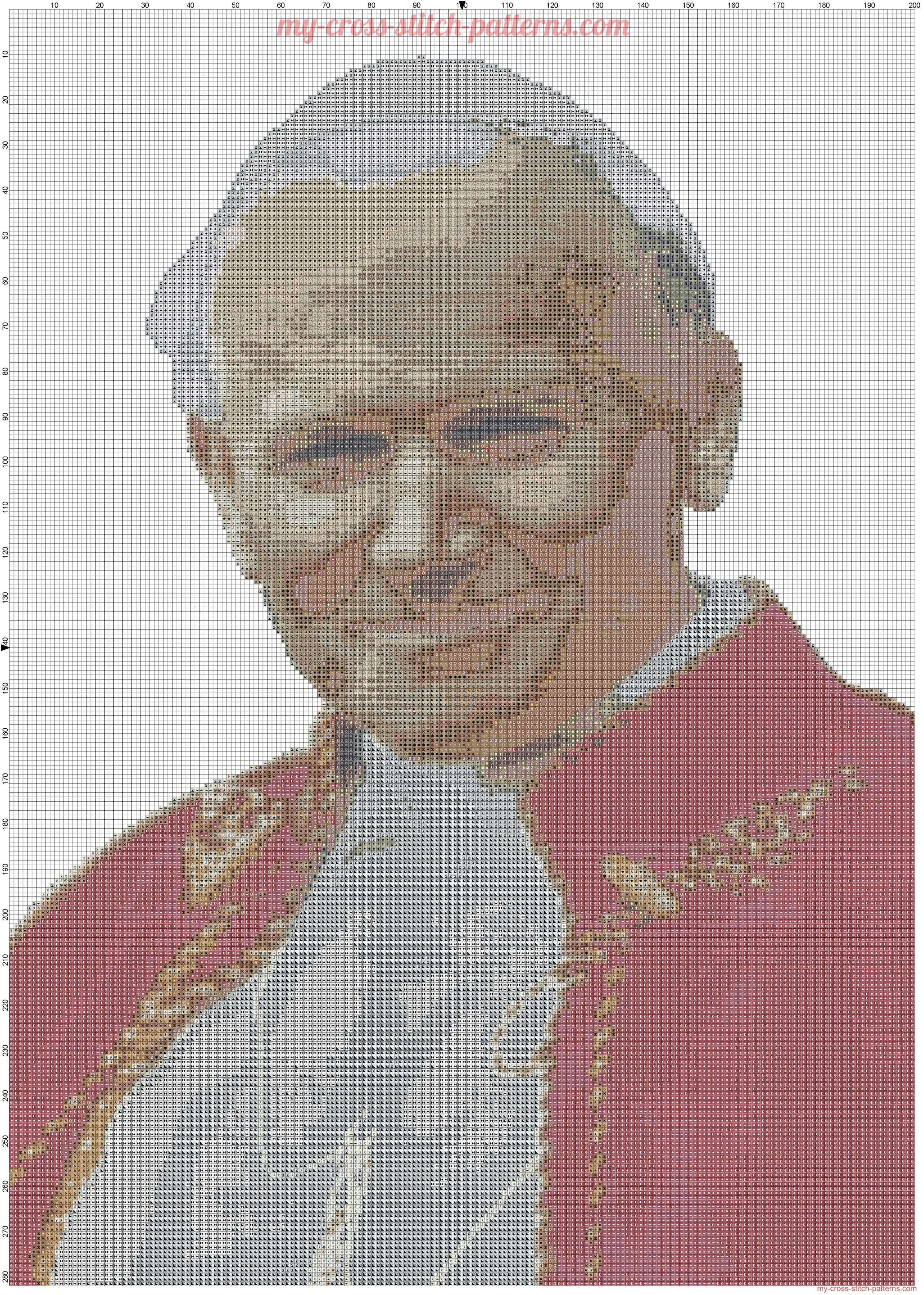 pope_john_paul_ii_pope_wojtyla_cross_stitch_pattern_full_pattern