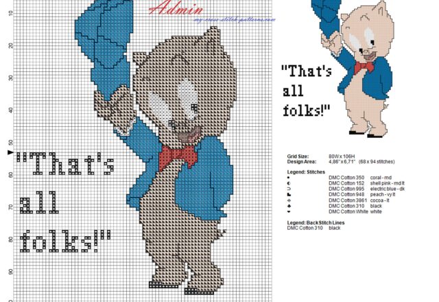 porky_pig_looney_tunes_simple_cross_stitch_pattern_with_use_of_back_stitch