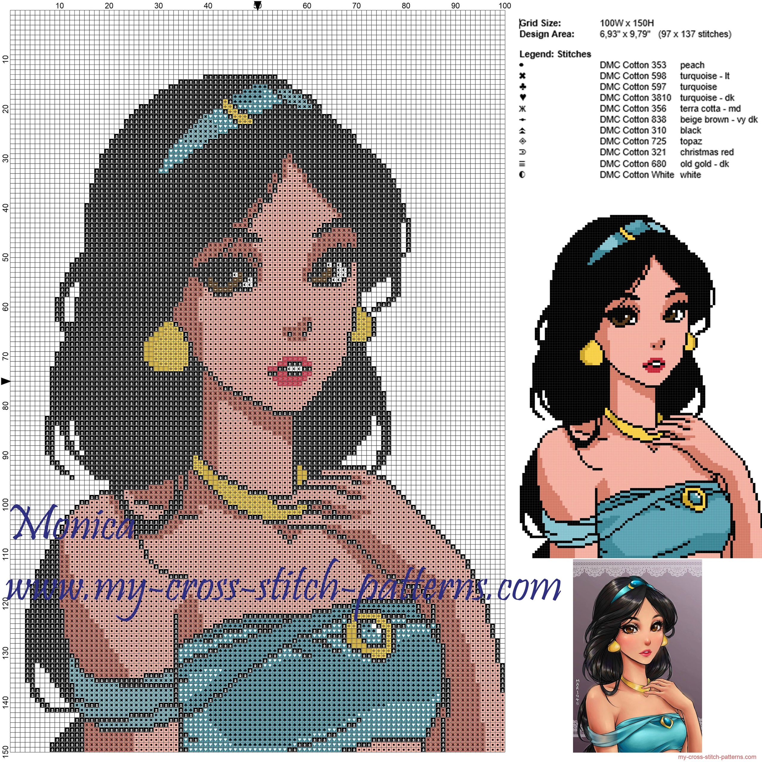 princess_jasmine_cross_stitch_pattern__2
