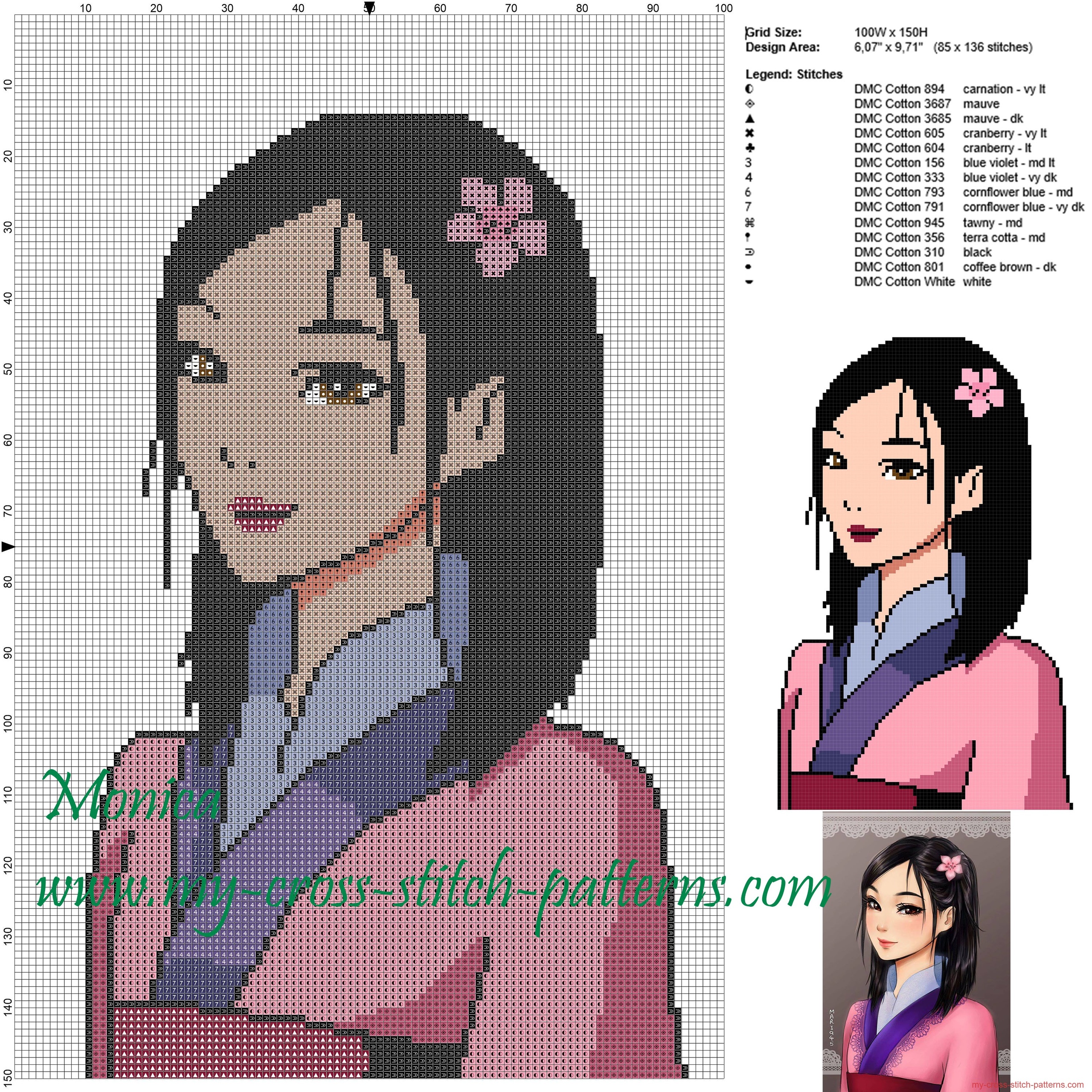 princess_mulan_cross_stitch_pattern_