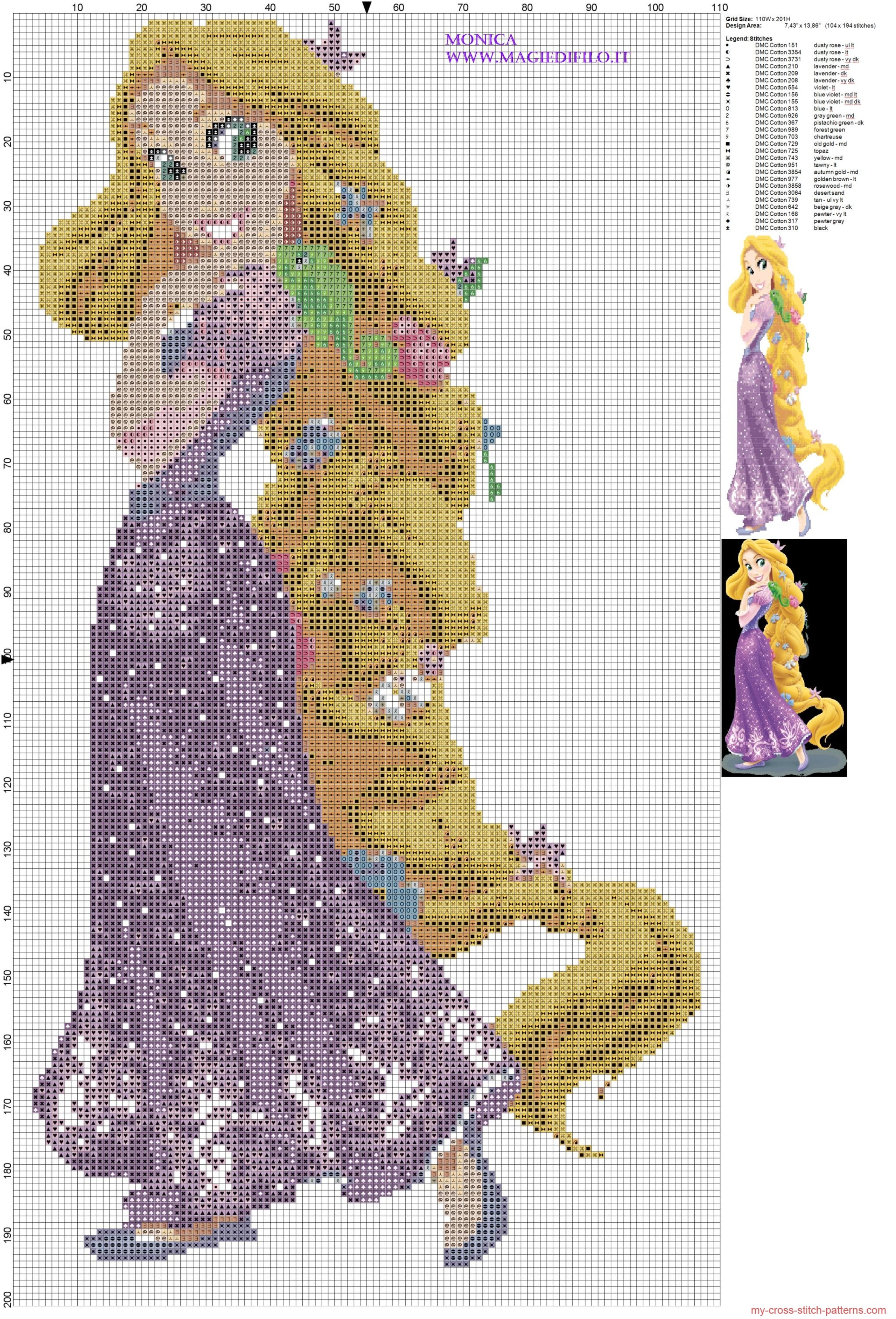 princess_tangled_cross_stitch_pattern