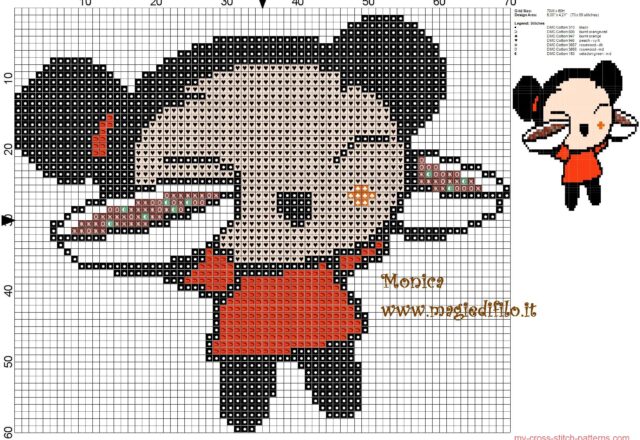 pucca_with_dishes_cross_stitch_pattern_