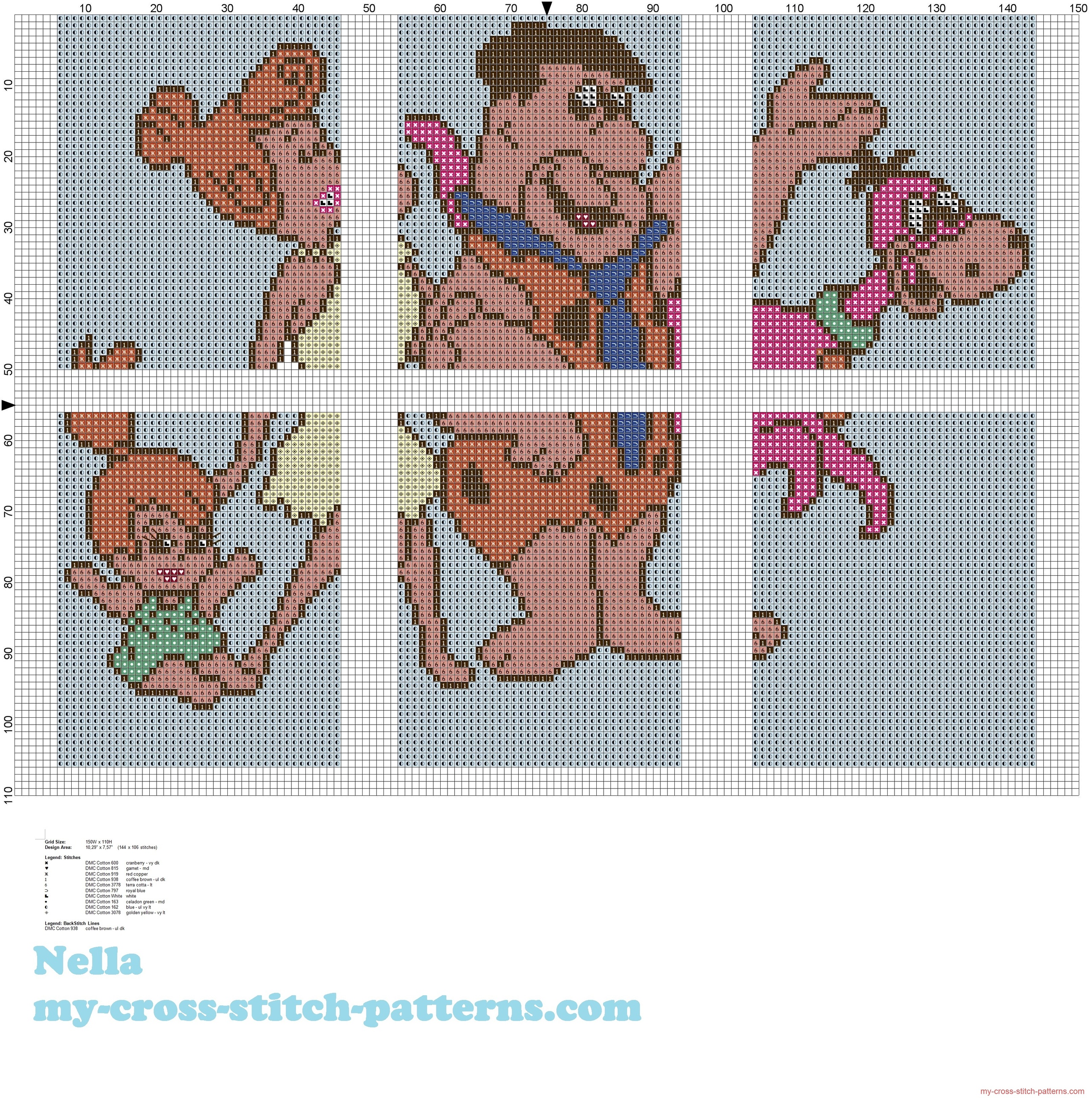puzzle_the_flintstones_family_cross_stitch_pattern_