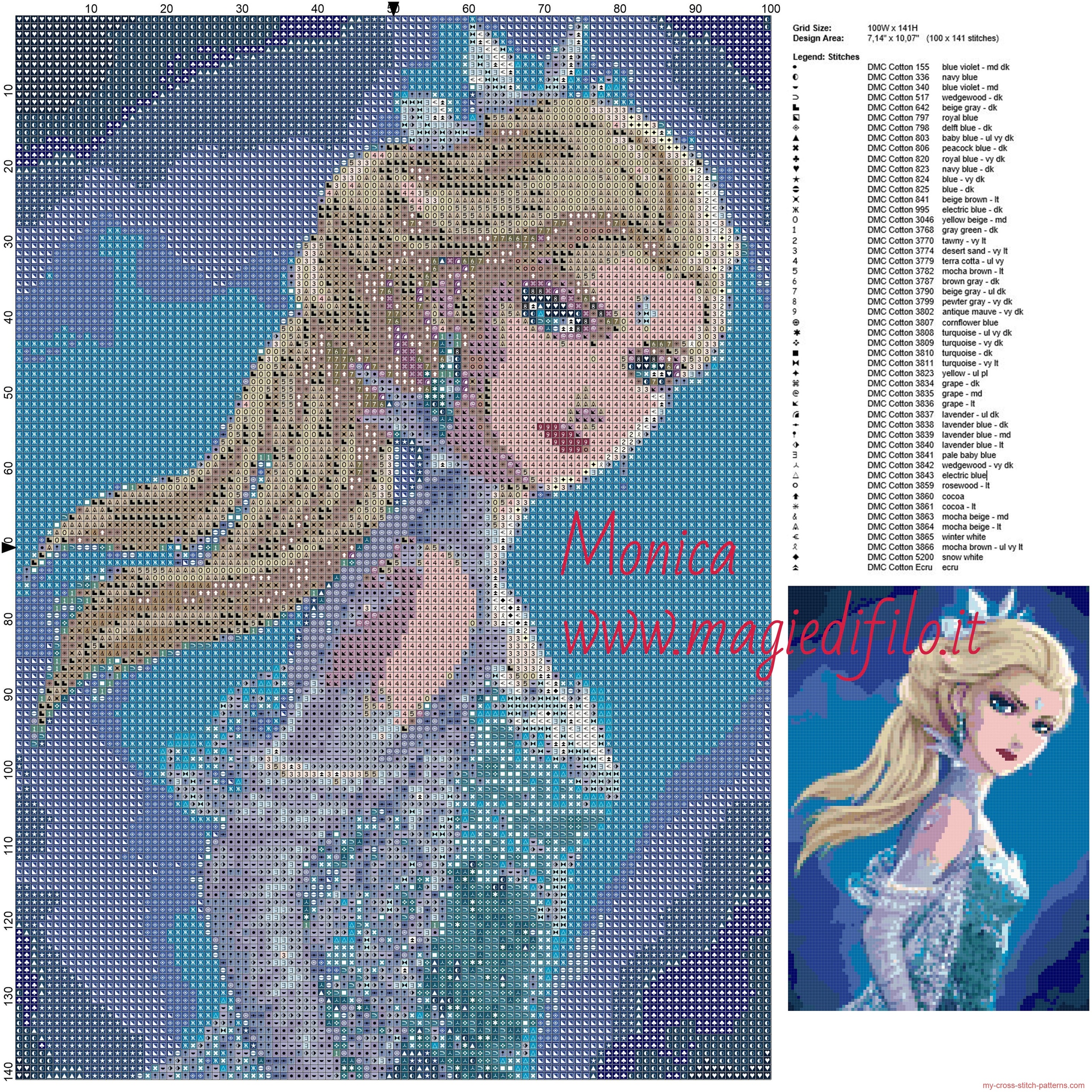 queen_elsa_cross_stitch_pattern_