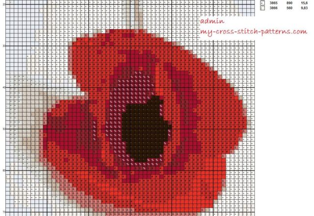 red_simple_poppy_inverted_60x90_15_threads_dmc_scheme_maker